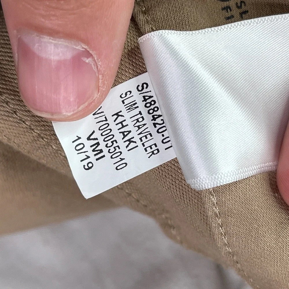 Banana Republic Pants Mens 30x30 Tan Traveler Slim Fit Chino Khaki Commuter